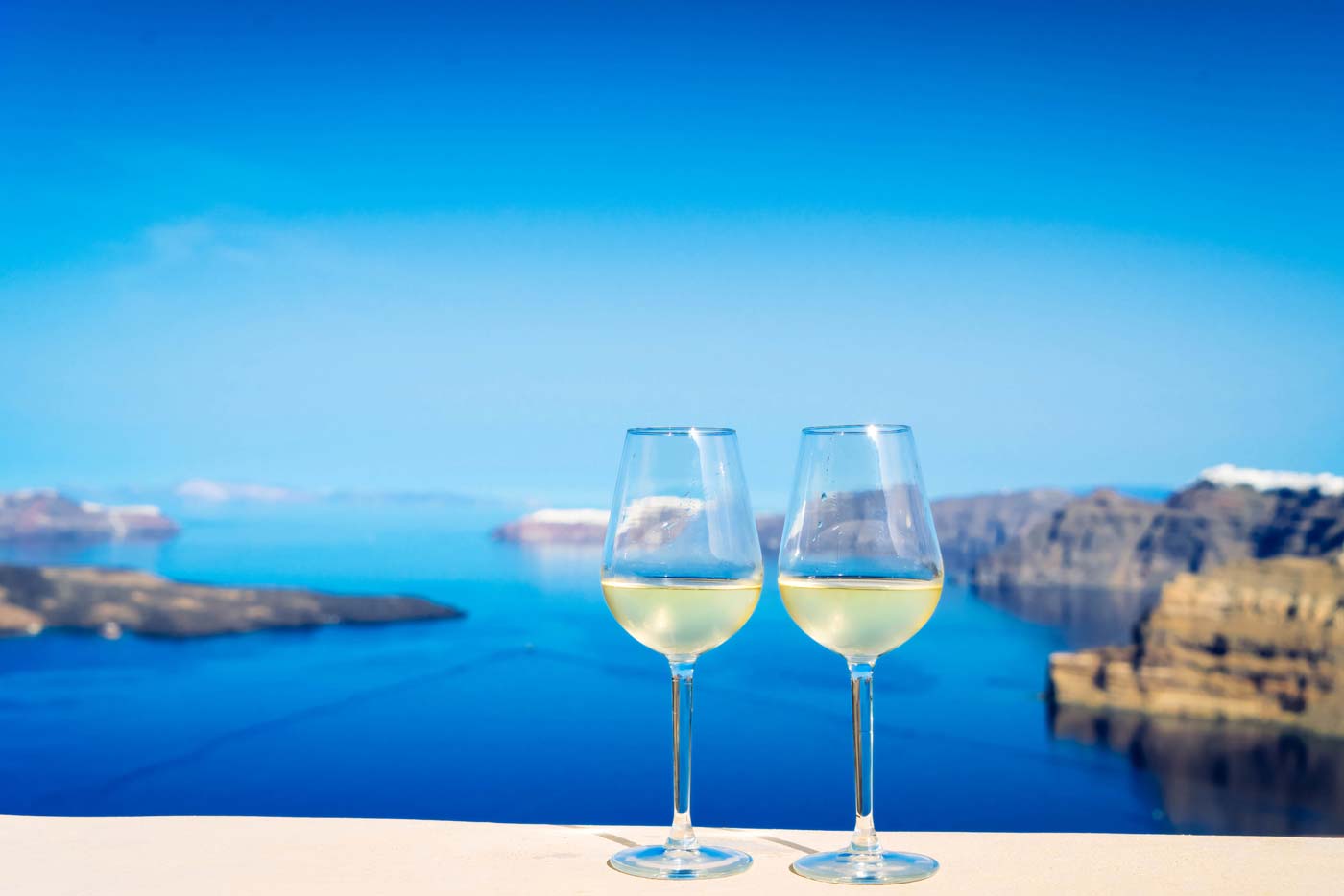 spectacular wine on santorini