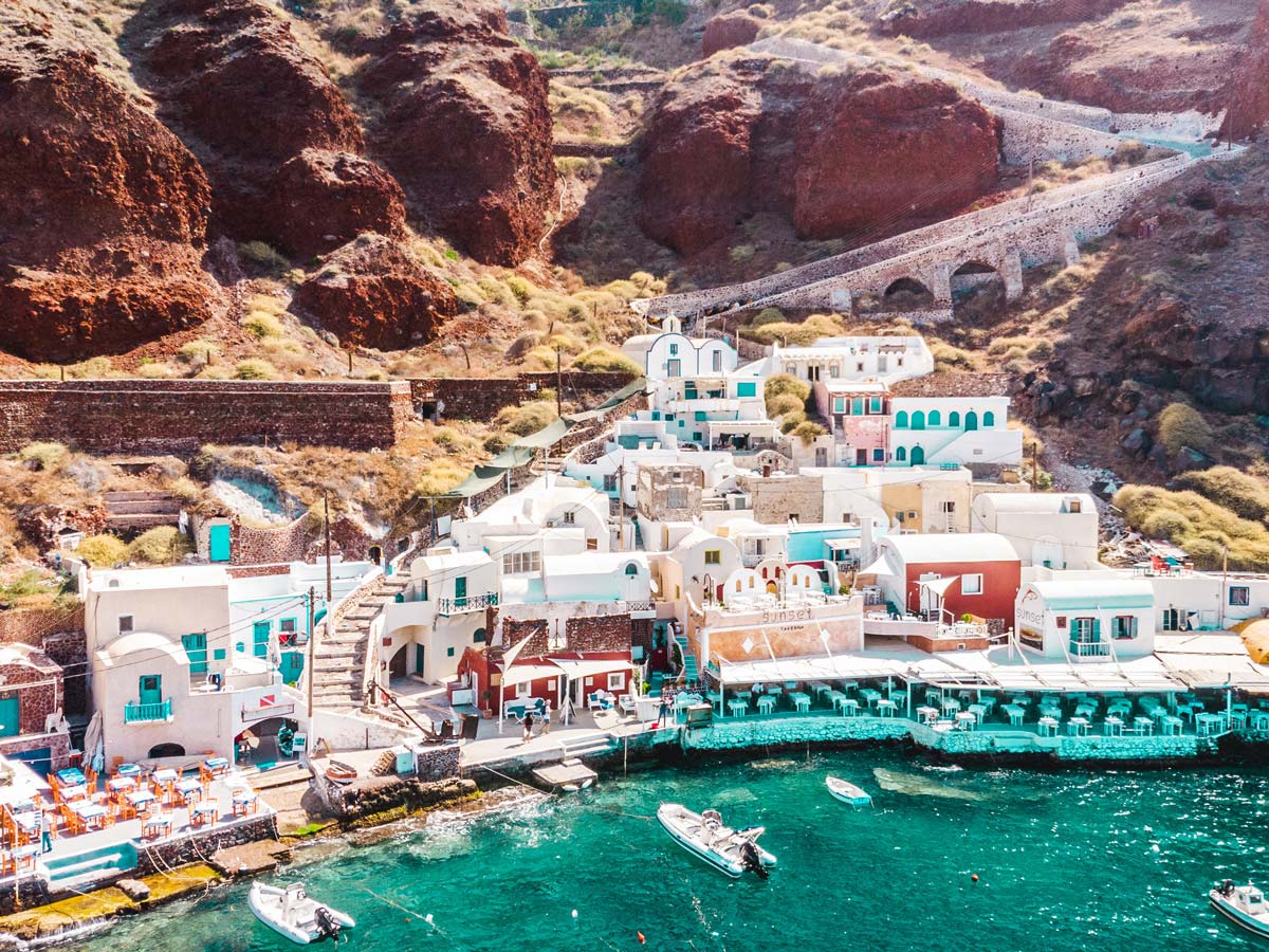 Visit amoudi beach what should i do in Santorini