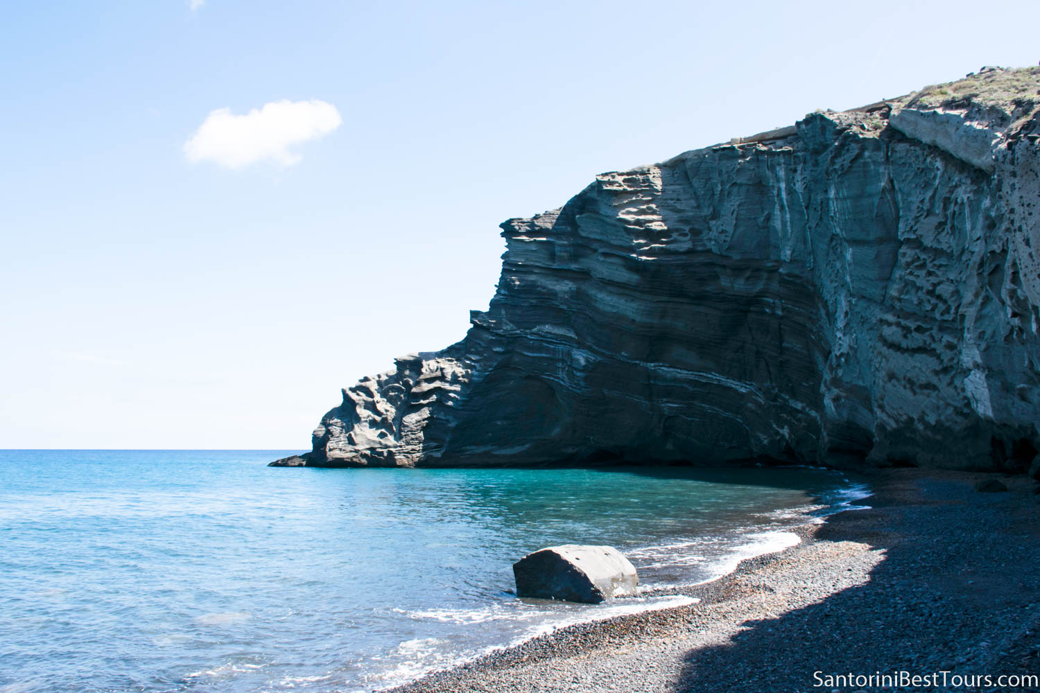 Cape columbo beach on Santorini