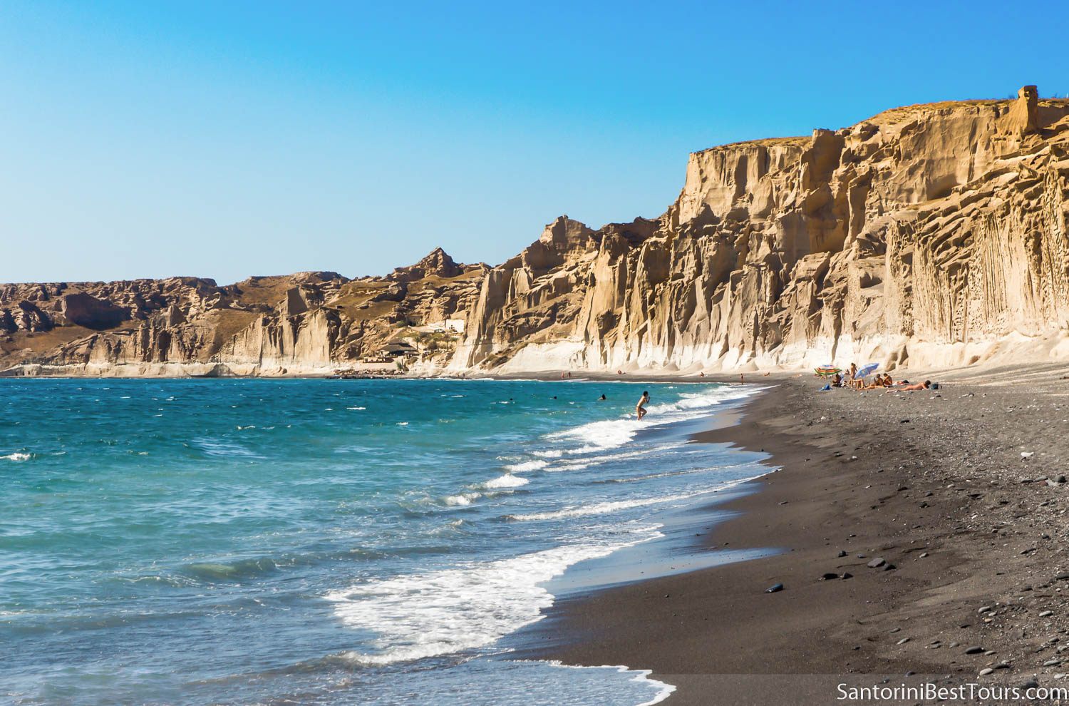 Vlychada beach on Santorini