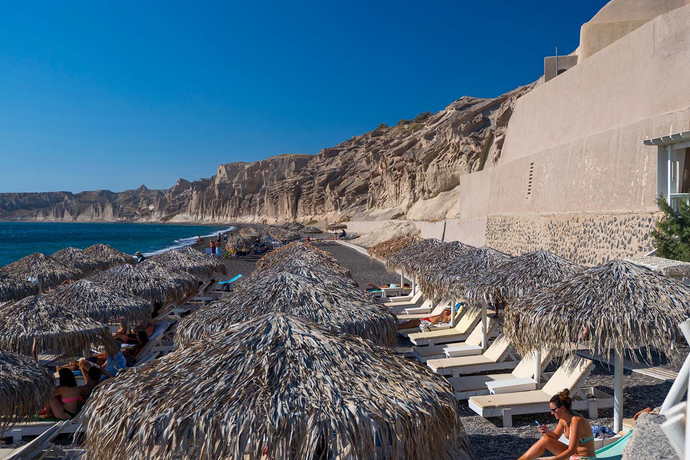 White beach on Santorini