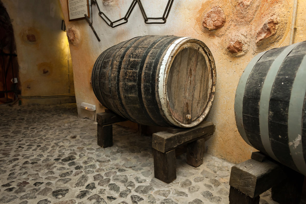 old winery on santorini