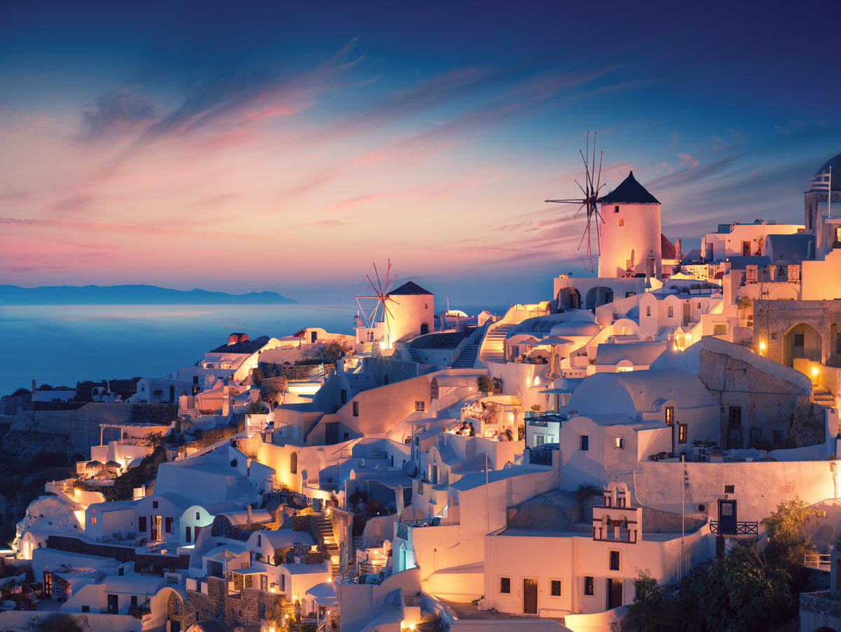 santorini during spring