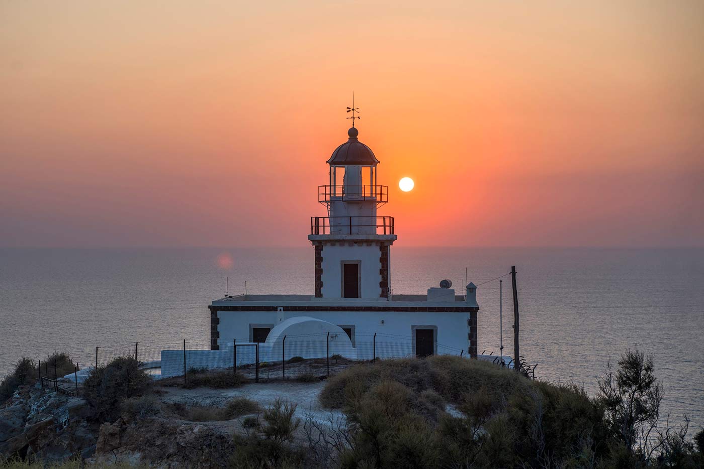 Santorini lighthouse