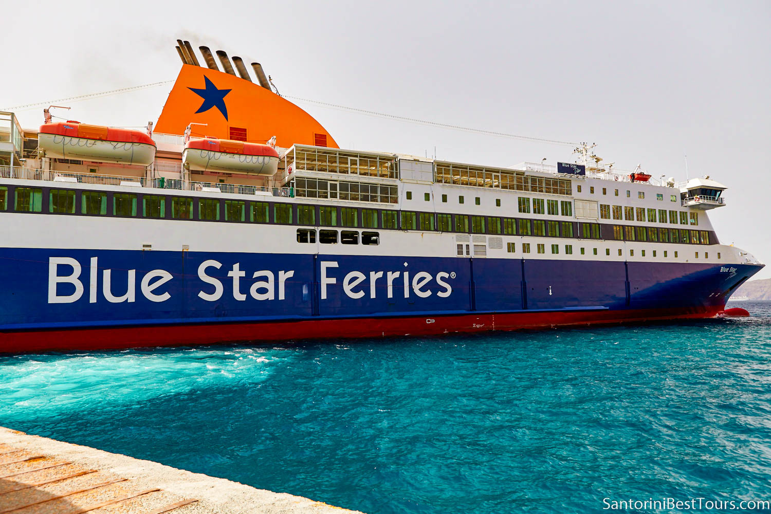 Ferry from Athens to Santorini - Blue Star Ferries