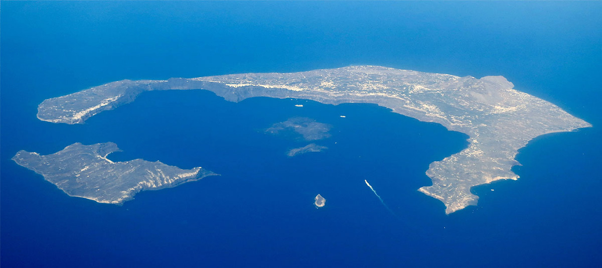 Santorini Aerial View