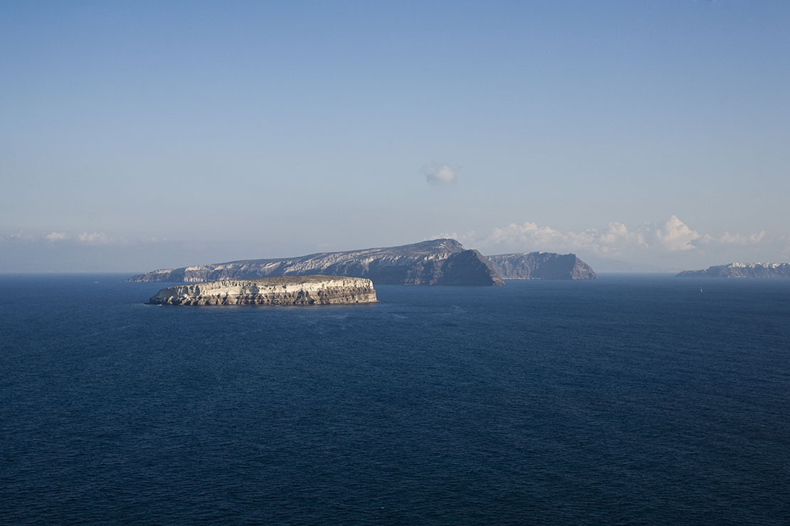 Caldera view from Faros, Santorini, Greece