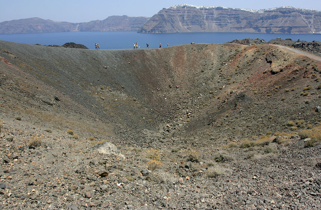 Santorini volcano