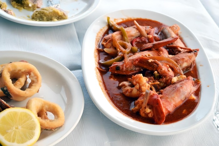 Calamari On Santorini