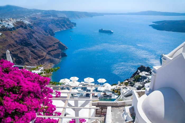 Caldera View On Santorini