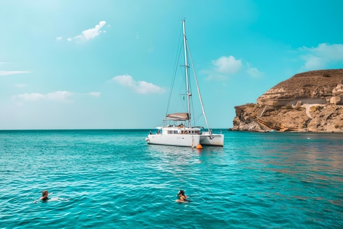 Catamaran Tour On Santorini