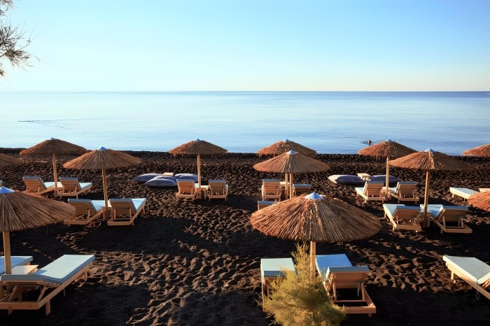 Kamari Black Beach Santorini