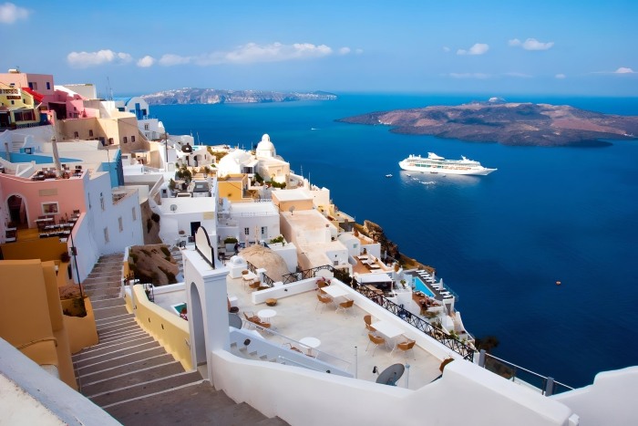 Santorini Caldera Panoramic View