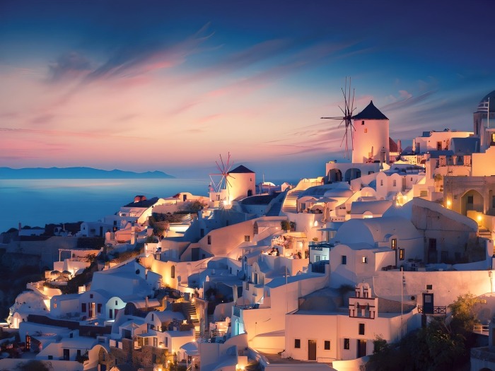 Santorini During Spring