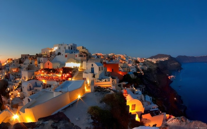 Santorini Night View