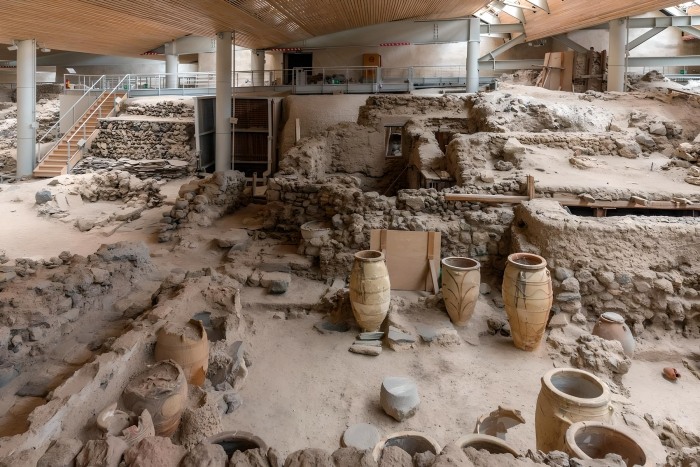 Visiting Akrotiri