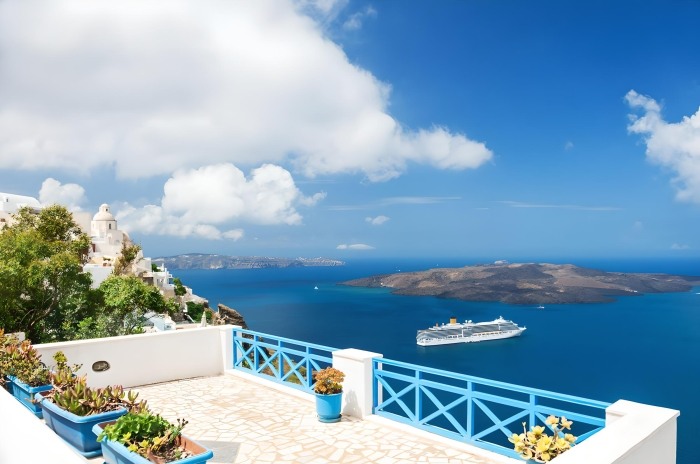 Winter On Santorini