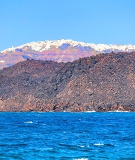 Sail near volcano