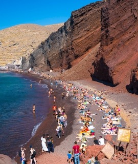 santorini red beach