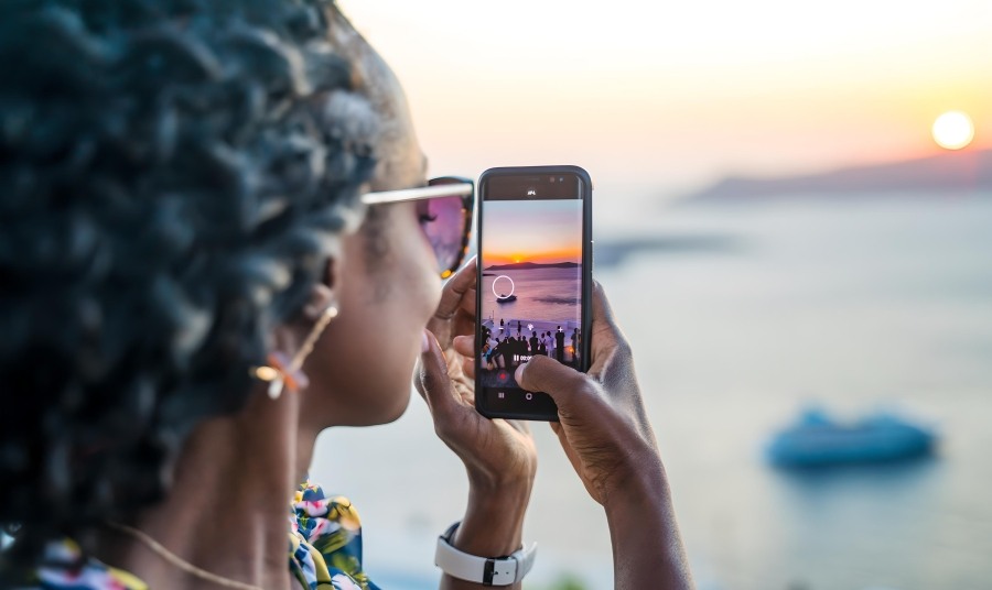 Sunset Photoshooting In Santorini