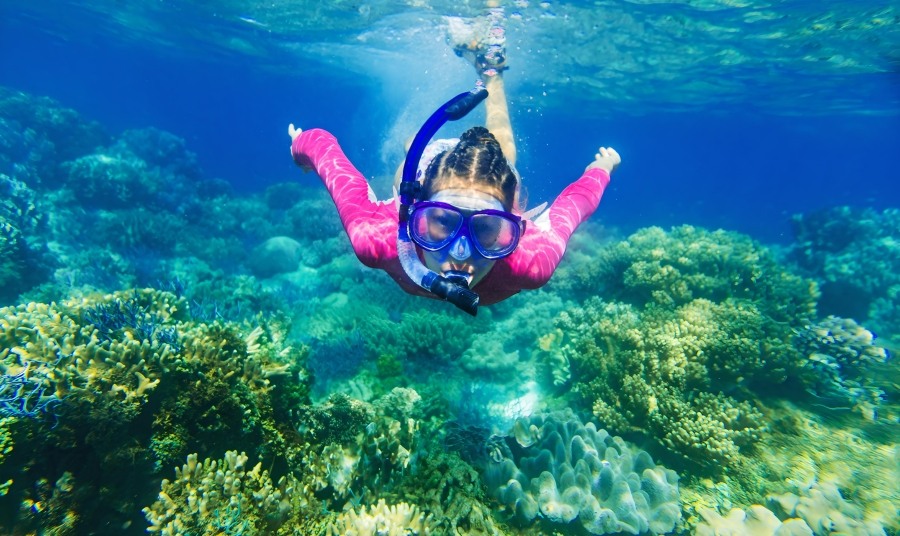 Woman Snorkeling